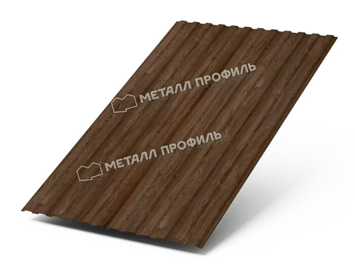 Фото: Профнастил МП10 х 1100 - B (ECOSTEEL_MA_Д-01-МореныйДуб-0.5) в Клину