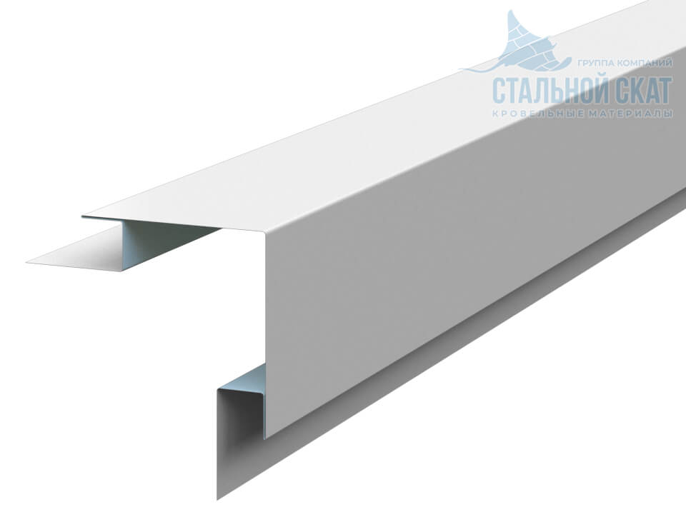 Планка угла наружного сложного 75х75х3000 (ПЭ-01-9010-0.45) в Клину