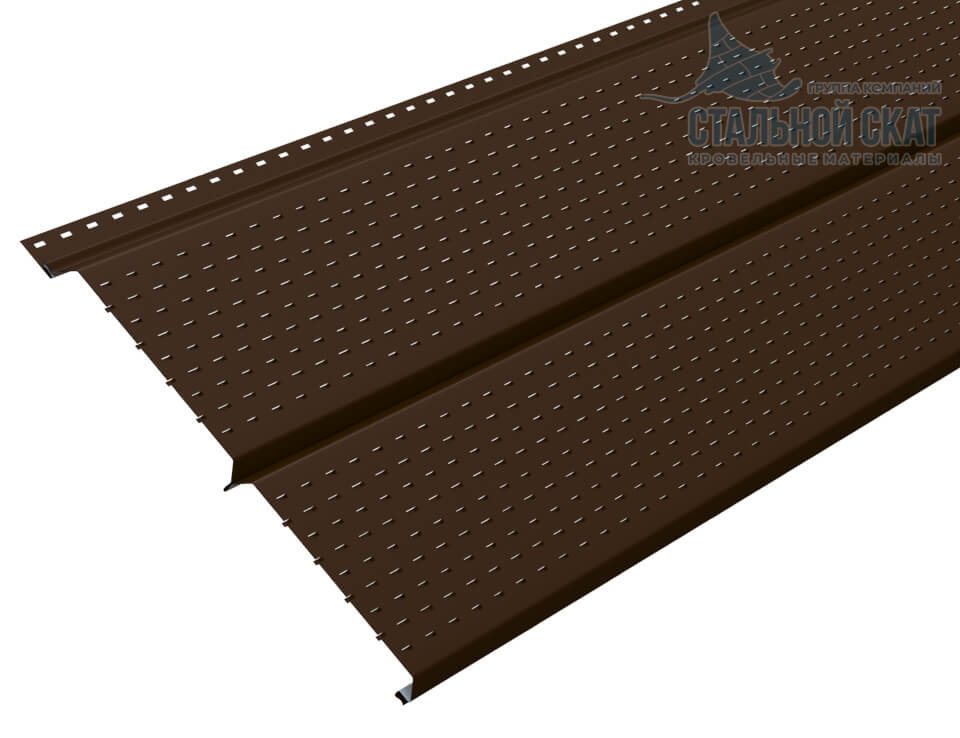 Софит перфор. Lбрус-XL-14х335 (VALORI-20-Brown-0.5) в Клину