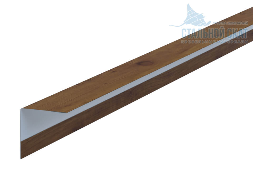 Фото: Планка угла наружного 30х30х3000 (ECOSTEEL_T-12-Дуб-0.45) в Клину