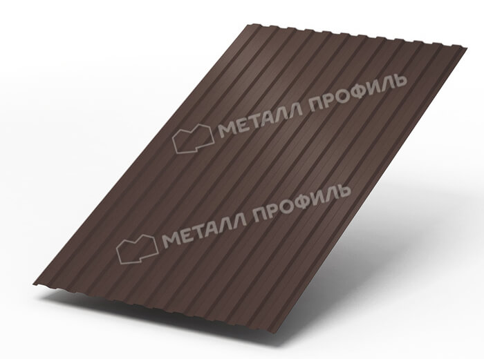 Профнастил МП10 х 1100 - A (ПЭ-01-8017Color-0.4±0.08мм) в Клину