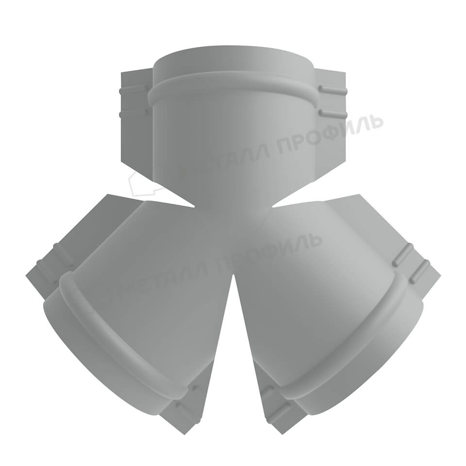 Y-образный тройник для круглого конька R110 NormanMP (ПЭ-01-9006-0.5)