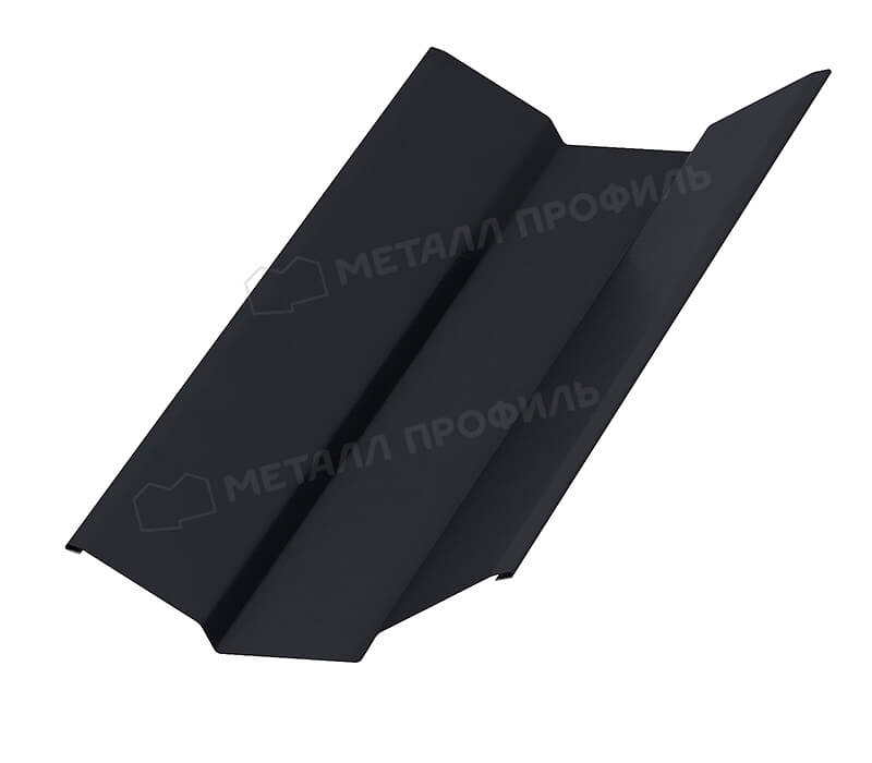 Планка ендовы верхняя 76х76х2000 (VALORI-20-DarkGrey-0.5)