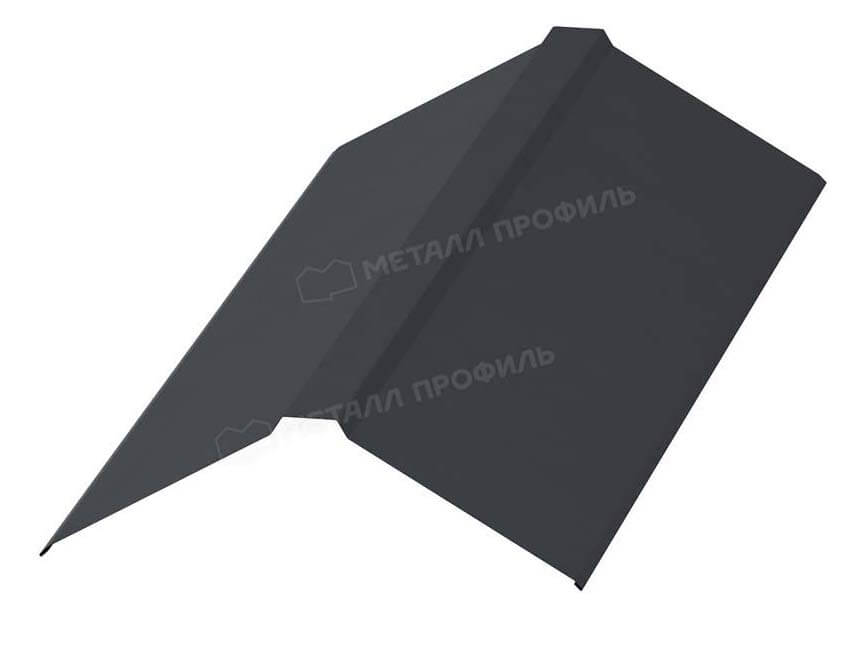 Планка конька плоского 190х190х2000 (VALORI-20-Серый Сланец-0.5)