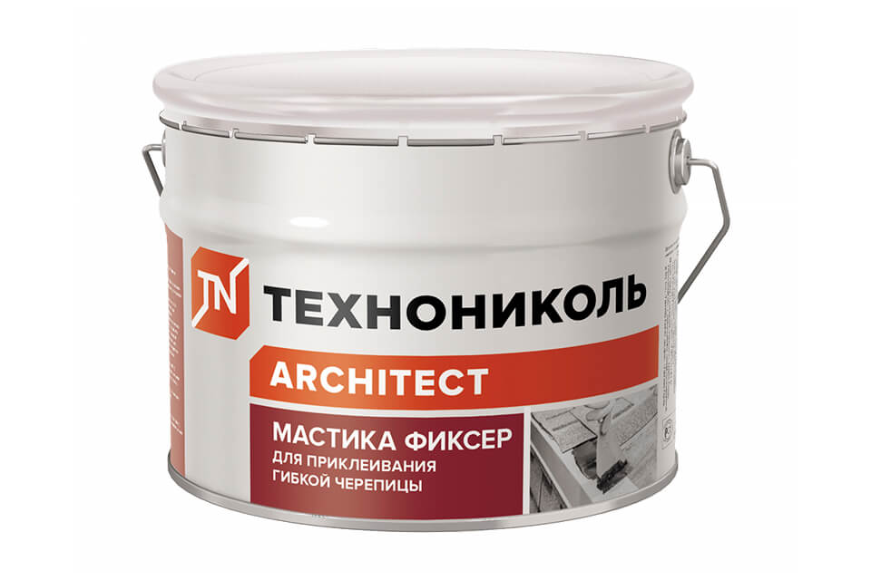 Мастика для гибкой черепицы ТЕХНОНИКОЛЬ №23 Фиксер 3,6кг (ведро)