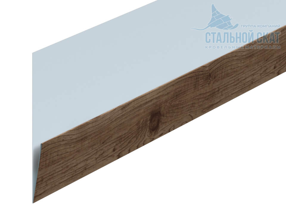 Планка начальная Lбрус-XL 20х50х3000 (ECOSTEEL_T-12-Золотой Орех-0.45)