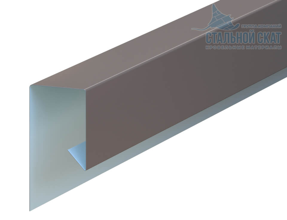 Планка завершающая сложная 30х25х3000 (VALORI-20-OxiBеige-0.5)