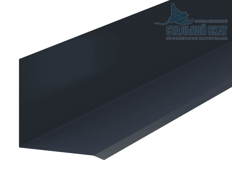 Планка примыкания верхняя к стене FASTCLICK 150х135х2000 (VikingMP-01-7016-0.45)