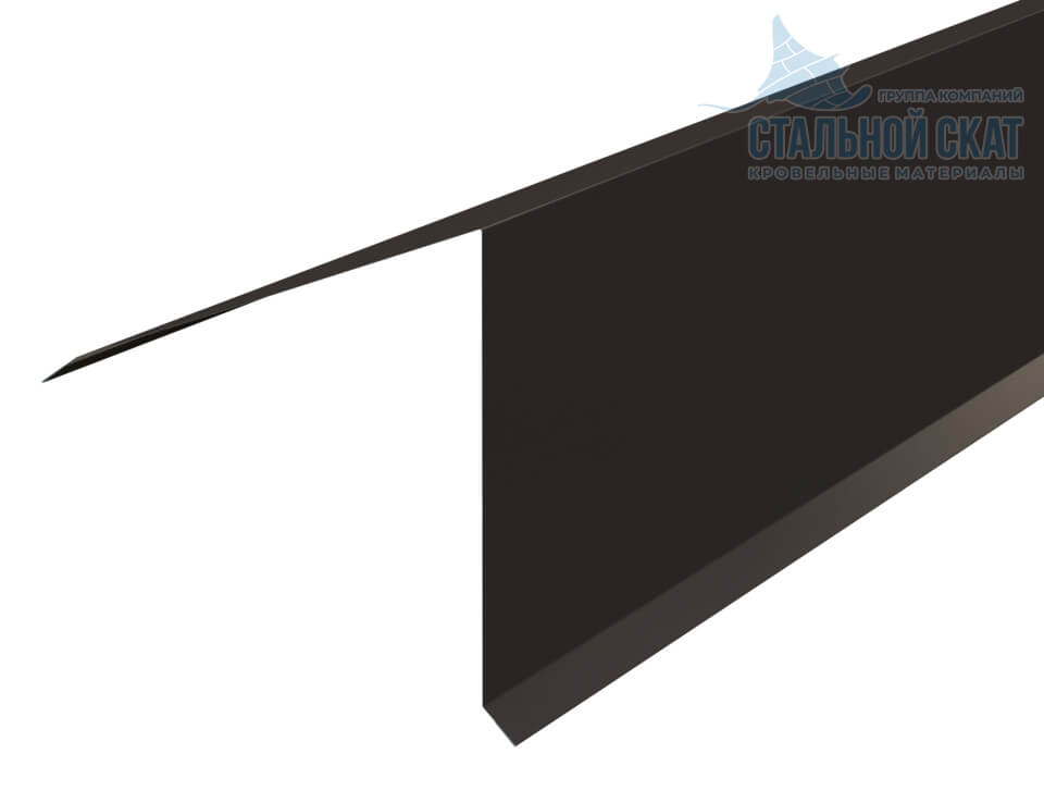 Планка конька кровли односкатной 185х185х2000 (VikingMP E-20-RR32-0.5)