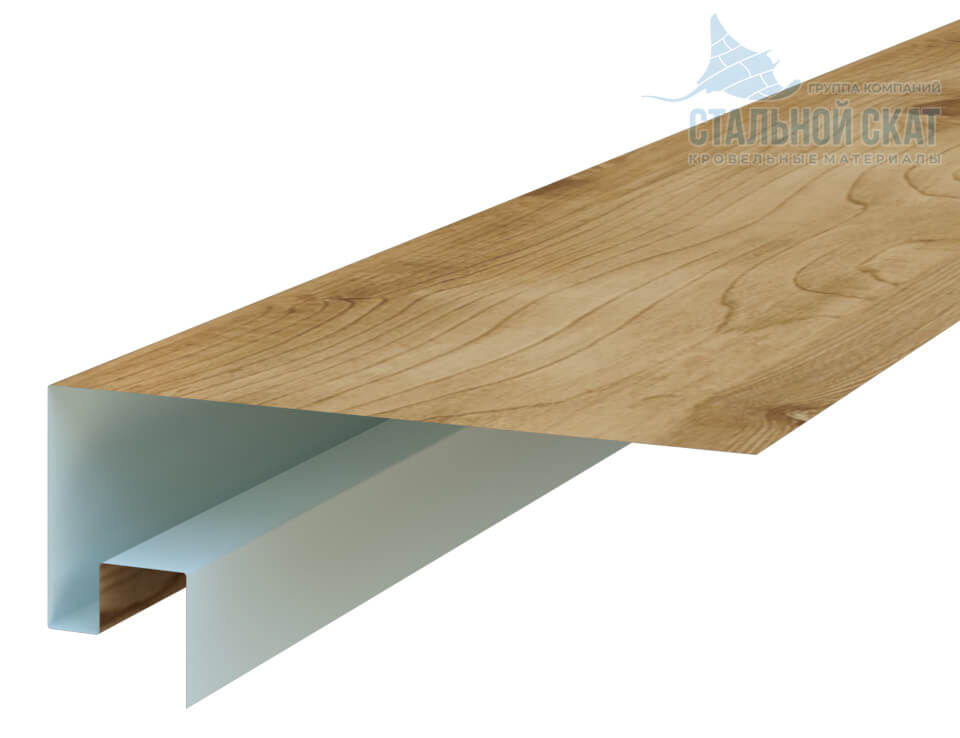 Планка откоса сложная 3D Woodstock 230х75х2000 (ECOSTEEL_MA-01-Сосна-0.5)