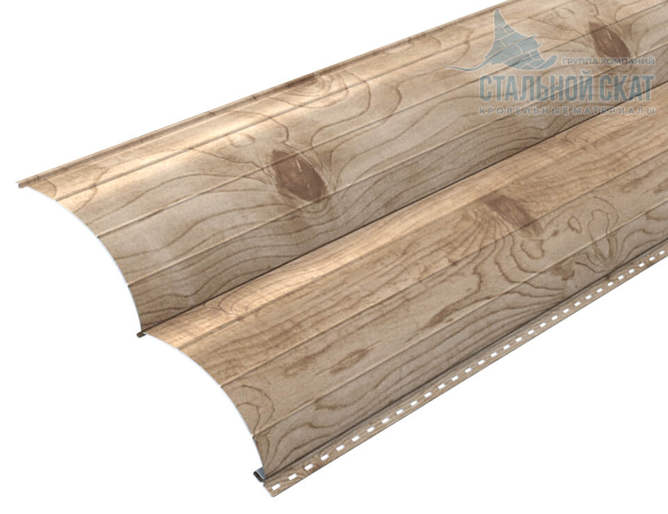 Сайдинг Woodstock-Н-28х330 (ECOSTEEL_T-12-Орех-0.45)