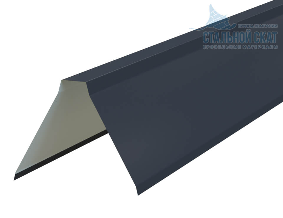 Планка конька плоского 155х155х2000 (VikingMP E-20-7016-0.5)