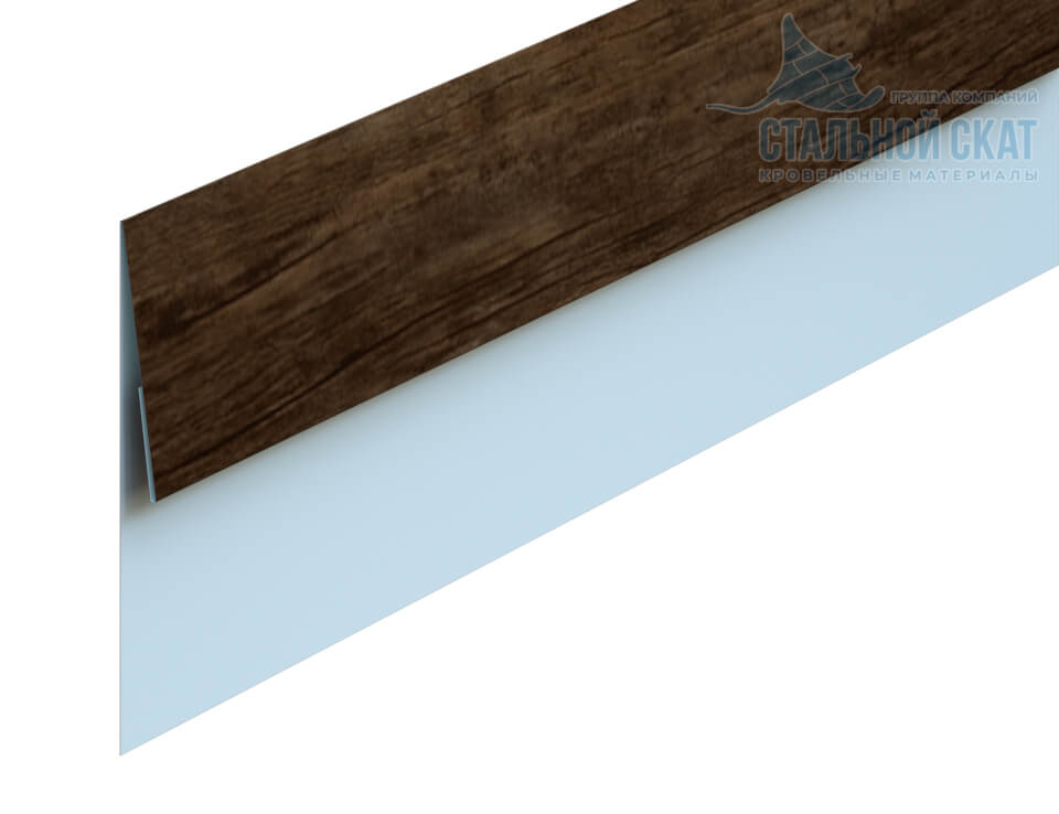 Планка финишная 48х25х2000 (ECOSTEEL_MA-01-МореныйДуб-0.5)