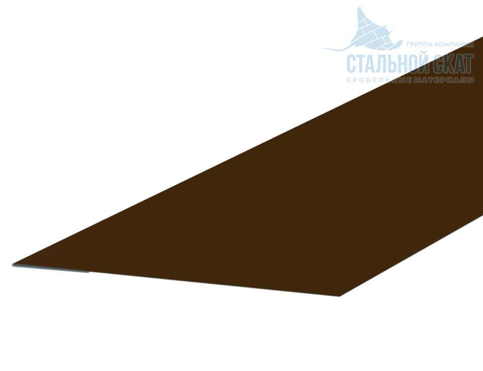 Планка завершающая 65х3000 (VALORI-20-Brown-0.5)