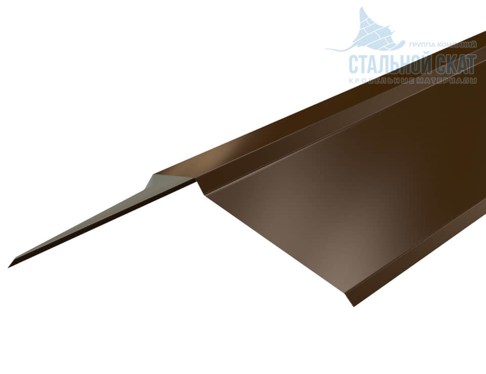 Планка конька плоского 150х150х2000 (VikingMP E-20-8017-0.5)