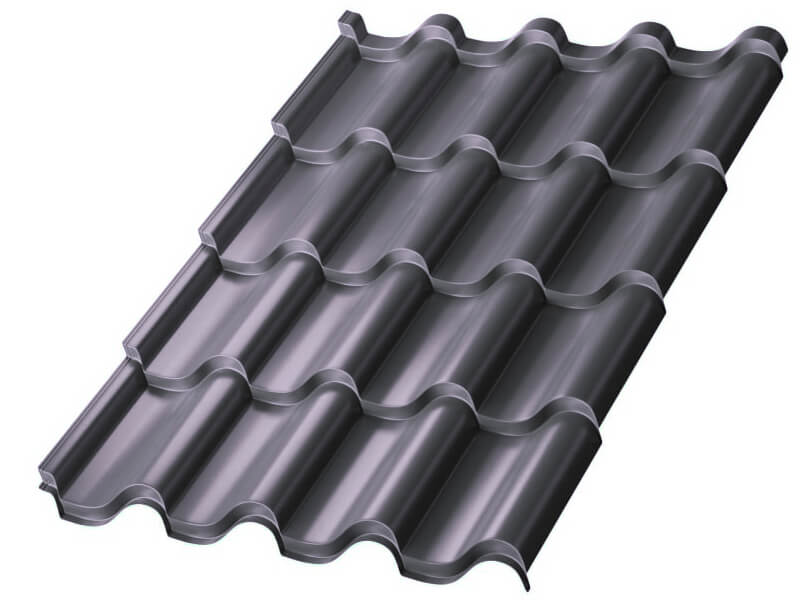 Металлочерепица МП Монтерроса-ML (MattMP-20-7024-0.5)