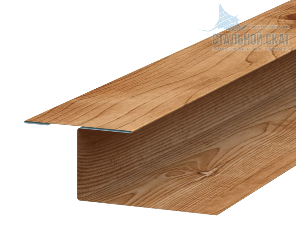 Планка стыковочная универсальная Woodstock 50х30х3000 (ECOSTEEL_T-01-Кедр-0.5)
