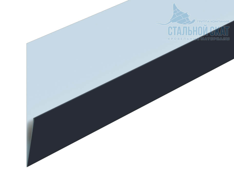 Планка начальная Lбрус-XL 20х50х3000 NormanMP (ПЭ-01-7016-0.5)