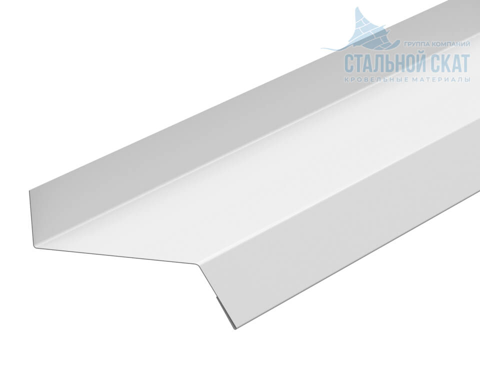 Планка отлива цоколя 50х20х2000 (PURMAN-20-9010-0.5)