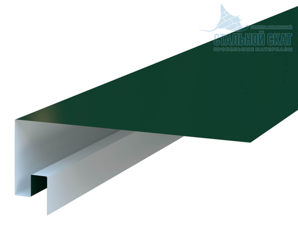 Планка откоса сложная 3D 245х75х3000 (ПЭ-01-6005-0.45)