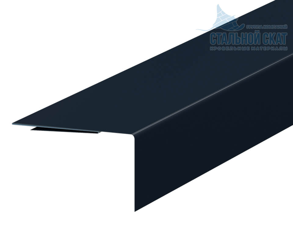 Планка аквилона малая 35х20х2000 (VALORI-20-DarkGrey-0.5)