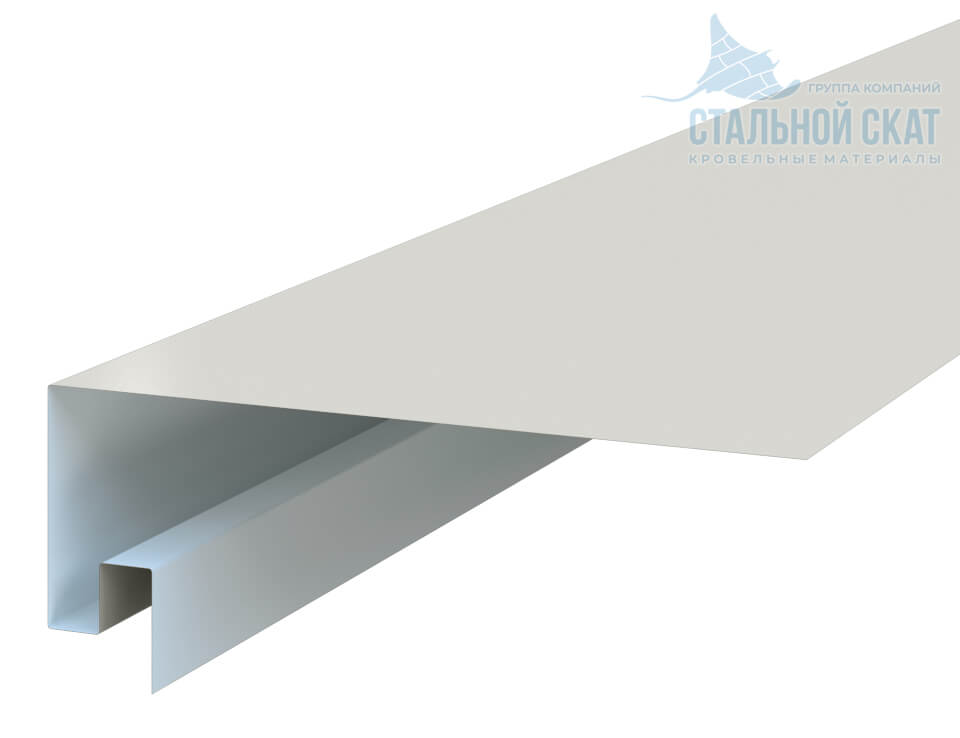 Планка откоса сложная 3D 245х75х3000 (ПЭ-01-9002-0.45)