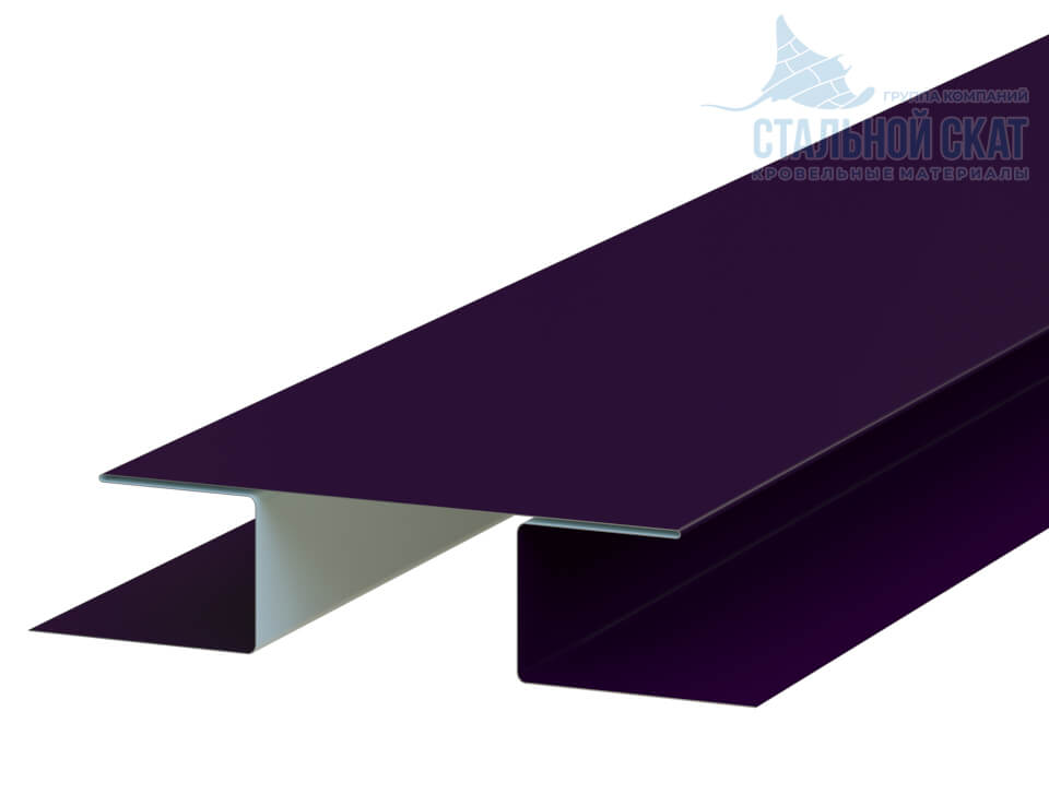 Планка стыковочная сложная 75х3000 (VALORI-20-Violet-0.5)