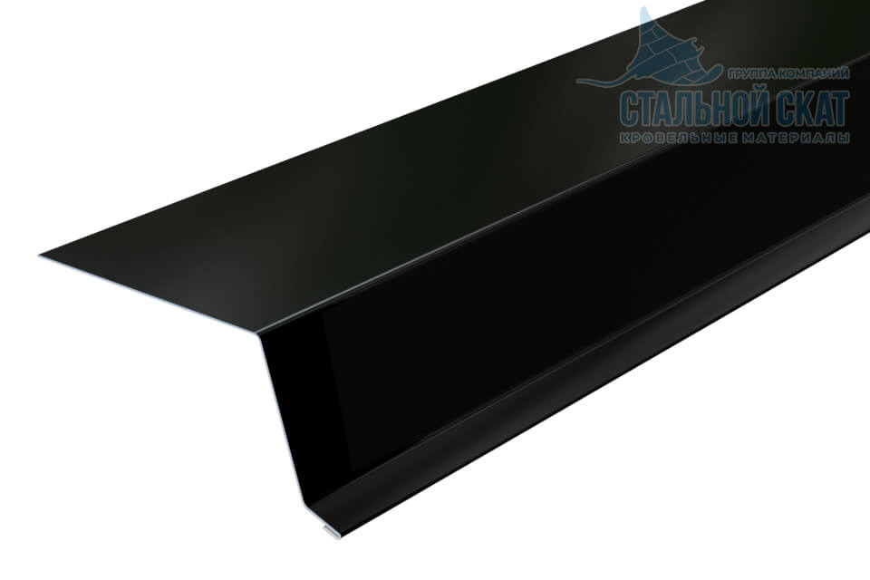 Планка капельник 79х55х2000 (VikingMP E-20-9005-0.5)