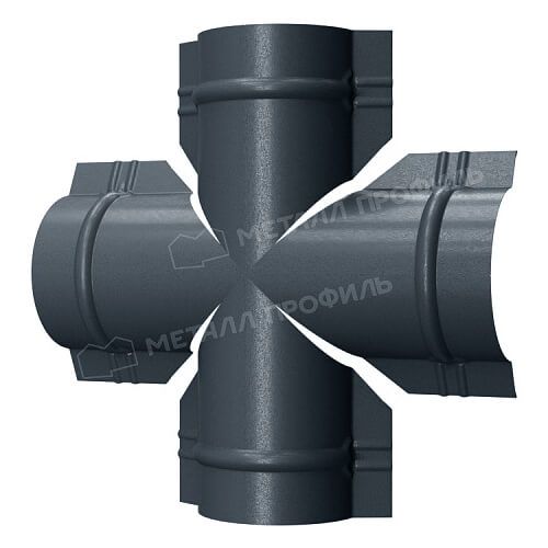 Четверник для круглого конька R110 (VALORI-20-Серый Сланец-0.5)